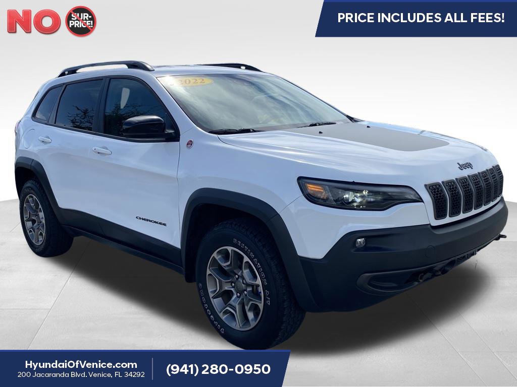 Used 2022 Jeep Cherokee Trailhawk w/ Premium Leather Package AWD/4WD image 1