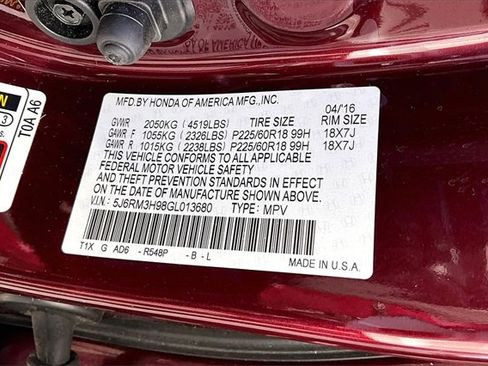 Used 2016 Honda CR-V Touring image 19