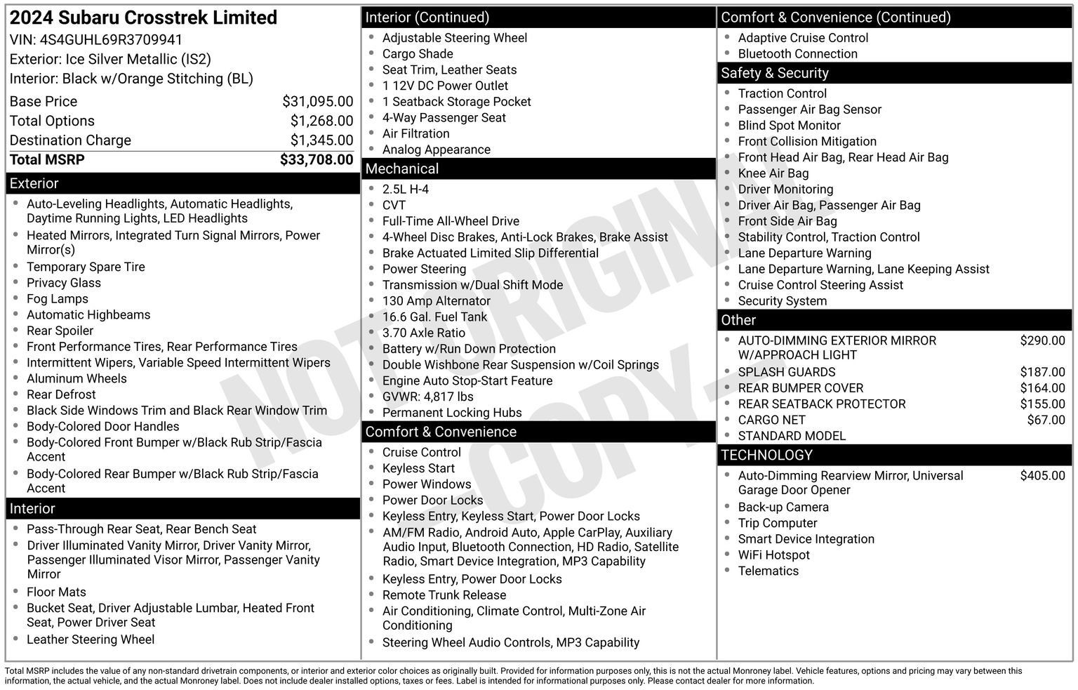 Certified 2024 Subaru Crosstrek 2.5i Limited AWD/4WD image 34