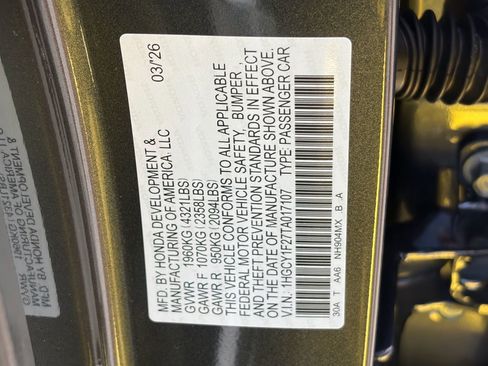 New 2026 Honda Accord LX image 25