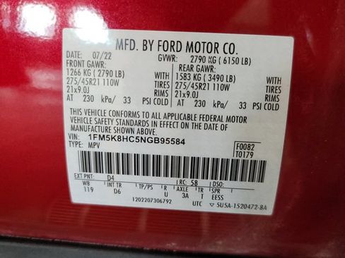 Used 2022 Ford Explorer Platinum w/ Equipment Group 601A AWD/4WD image 38