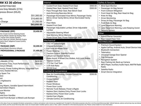 New 2026 BMW X3 xDrive30i w/ Premium Package AWD/4WD image 11