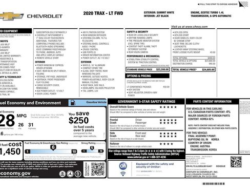 Used 2020 Chevrolet Trax LT w/ LT Convenience Package FWD image 32