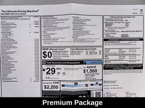 Used 2025 BMW 330i xDrive 330i xDrive w/ M Sport Package image 12