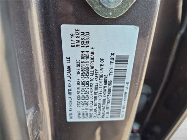 Used 2019 Honda Ridgeline RTL-E image 15