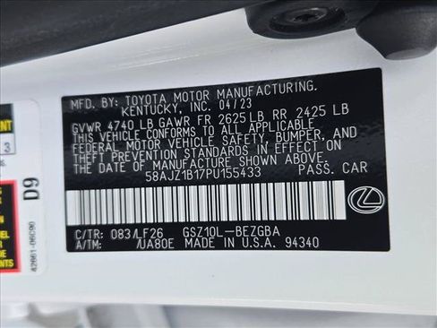 Used 2023 Lexus ES 350 F Sport w/ Accessory Package (Z2) FWD image 25