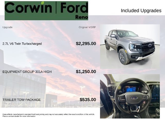Used 2026 Ford Ranger XLT w/ Equipment Group 301A High AWD/4WD image 3