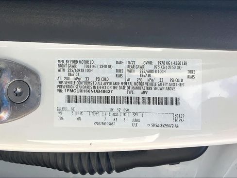 Certified 2022 Ford Escape SEL w/ Technology Package FWD image 35