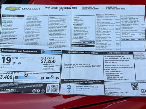 Used 2024 Chevrolet Corvette Stingray Preferred Conv RWD image 5