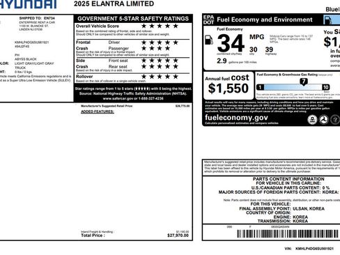 Used 2025 Hyundai Elantra Limited FWD image 11