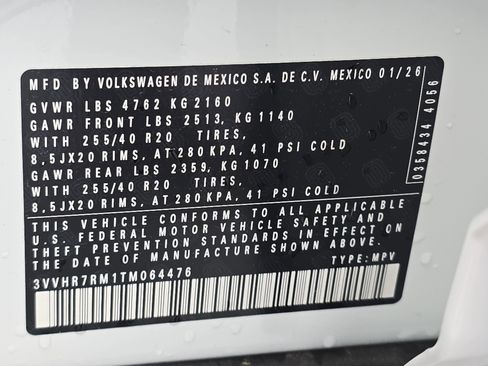 New 2026 Volkswagen Tiguan SE R-Line FWD image 36