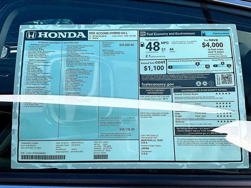 New 2025 Honda Accord EX-L image 18