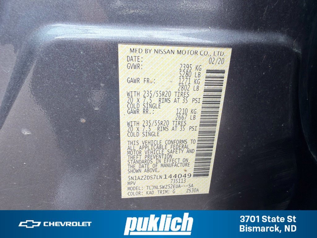 Used 2020 Nissan Murano Platinum AWD/4WD image 32