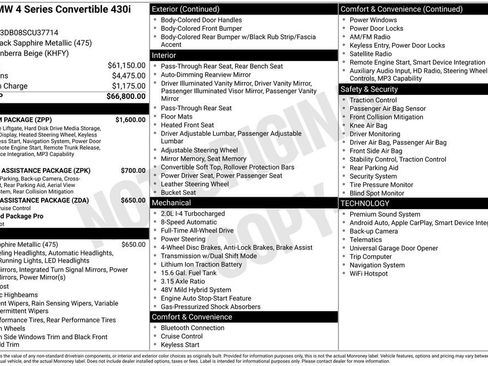 Used 2025 BMW 430i xDrive Convertible w/ Premium Package image 6