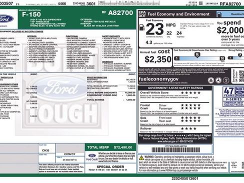 Used 2024 Ford F150 Lariat w/ Bed Utility Package AWD/4WD image 2