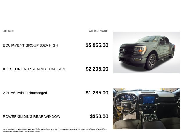 Used 2023 Ford F150 XLT w/ Equipment Group 302A High AWD/4WD image 3