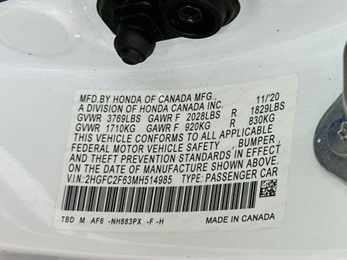 Used 2021 Honda Civic LX image 12