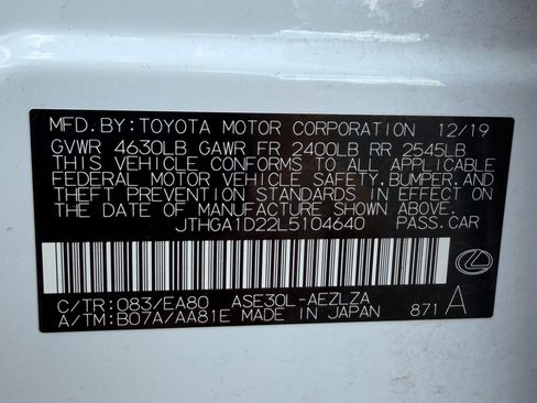 Used 2020 Lexus IS 300 F Sport w/ Blackline Edition RWD image 22