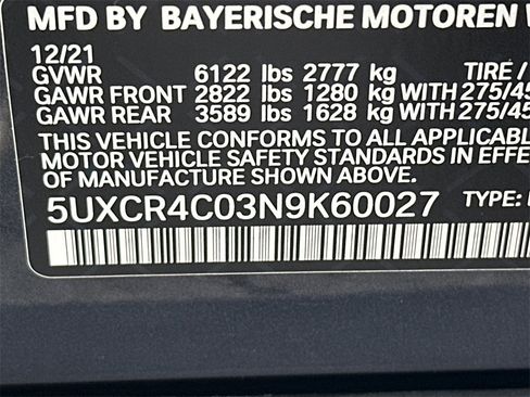 Used 2022 BMW X5 sDrive40i w/ Parking Assistance Package image 34