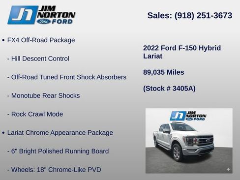 Used 2022 Ford F150 Lariat w/ Equipment Group 502A High image 16