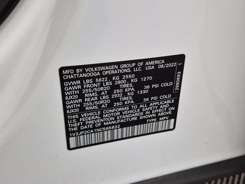 Used 2022 Volkswagen Atlas SE FWD image 29