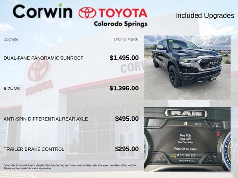 Used 2019 RAM 1500 Limited w/ Body Color Bumper Group AWD/4WD image 4