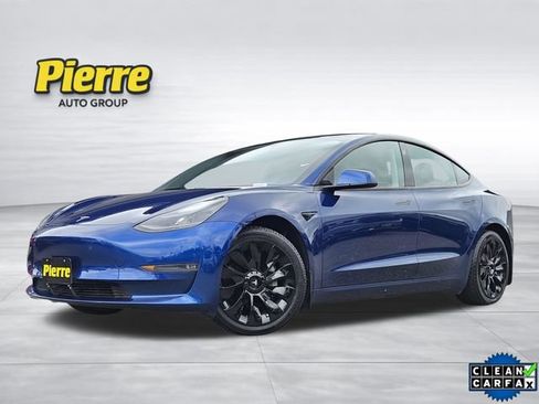 Used 2021 Tesla Model 3 Long Range AWD/4WD image 1