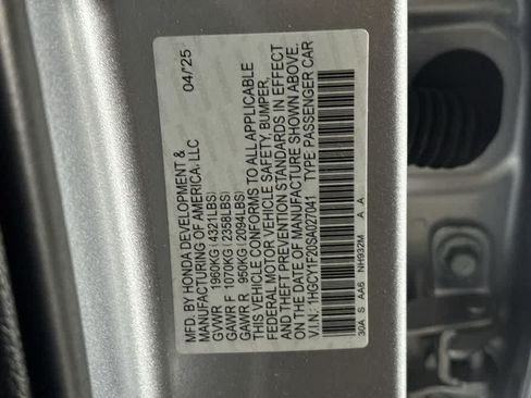 Used 2025 Honda Accord LX image 28