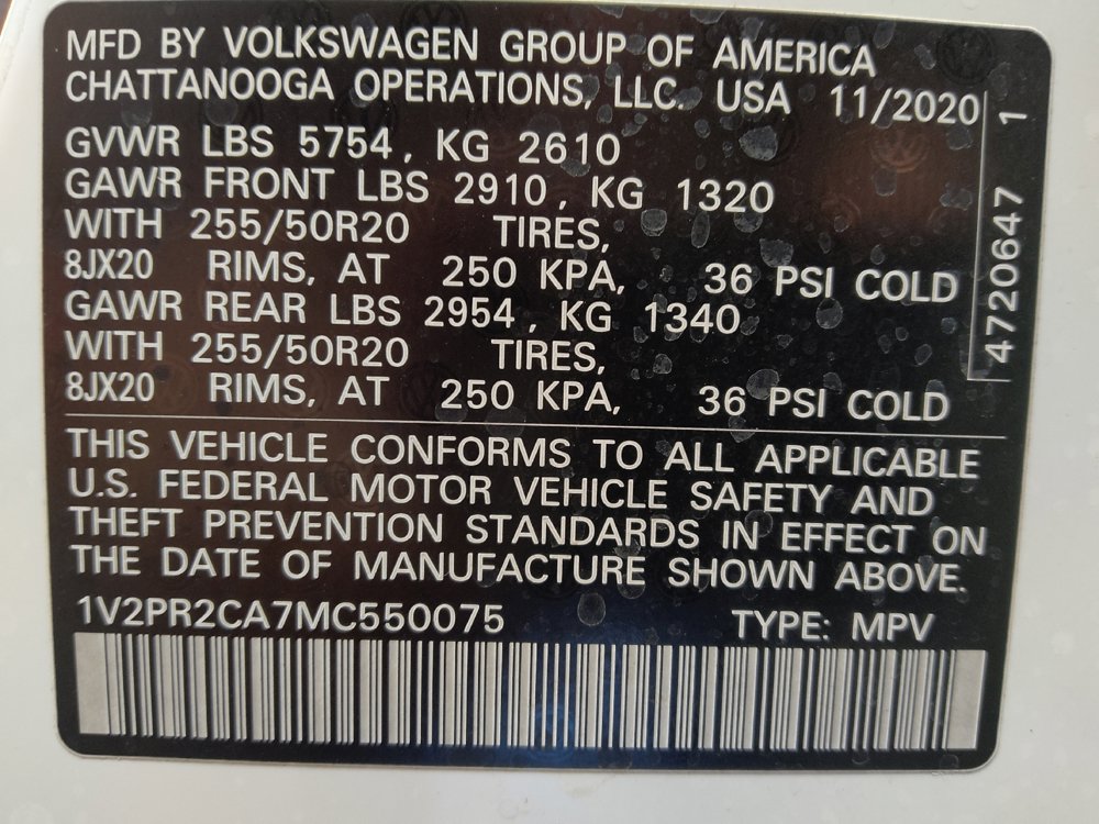Used 2021 Volkswagen Atlas SE w/ Panoramic Sunroof Package FWD image 33