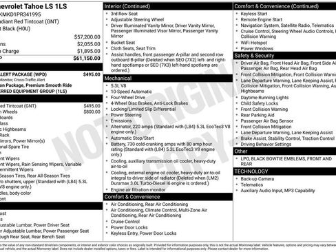 Used 2023 Chevrolet Tahoe LS w/ Driver Alert Package image 25