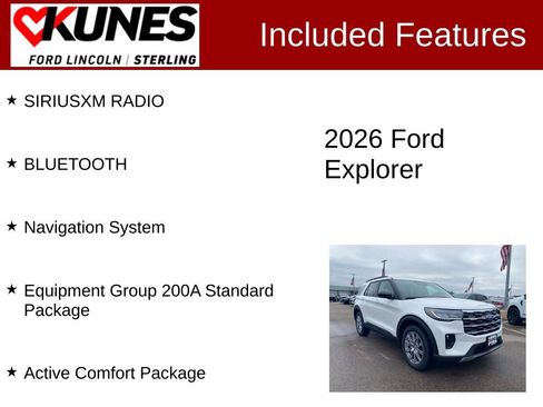 New 2026 Ford Explorer Active w/ Active Comfort Package image 4