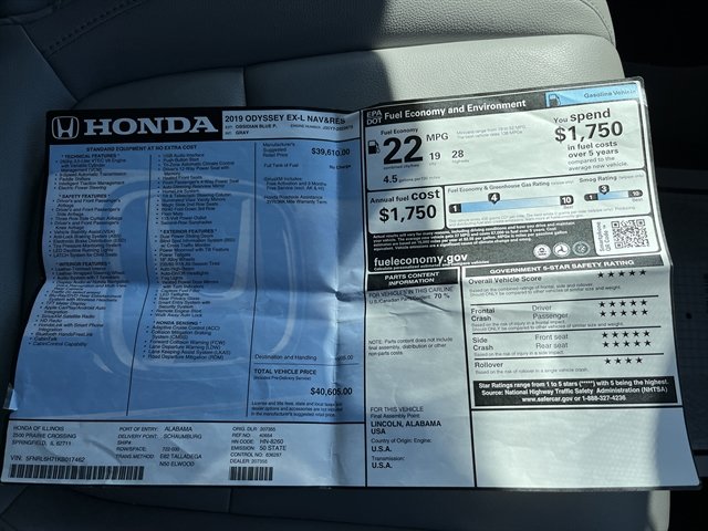 Used 2019 Honda Odyssey EX-L image 46