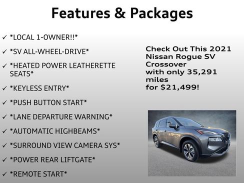 Used 2021 Nissan Rogue SV w/ Premium Package image 4