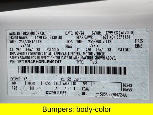 Used 2024 Ford Ranger XL w/ Trailer Tow Package AWD/4WD image 40