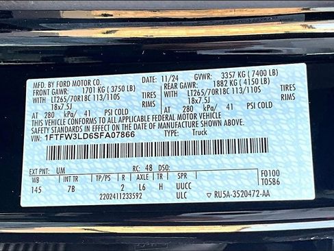 Used 2025 Ford F150 XLT w/ Equipment Group 301A Standard AWD/4WD image 12