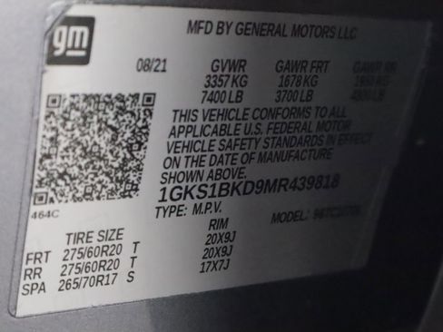 Used 2021 GMC Yukon SLT w/ SLT Premium Package image 36