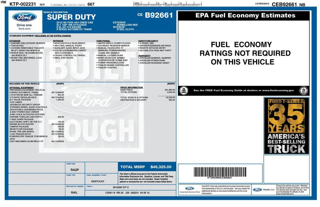 Used 2012 Ford F350 XLT w/ XLT Value Pkg AWD/4WD image 4