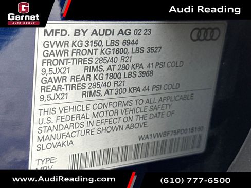 Certified 2023 Audi SQ7 Prestige image 23