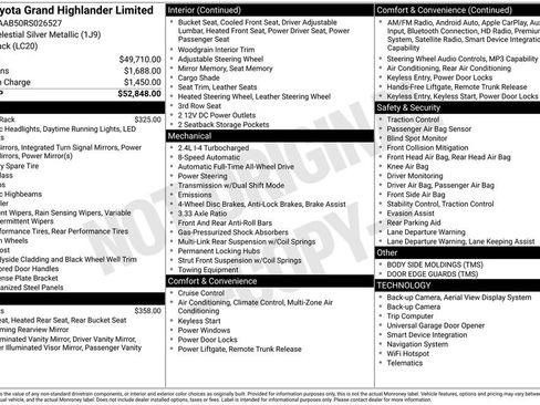 Used 2024 Toyota Grand Highlander Limited image 2