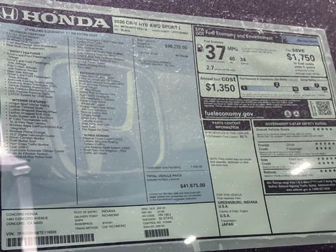 New 2026 Honda CR-V Sport-L image 29