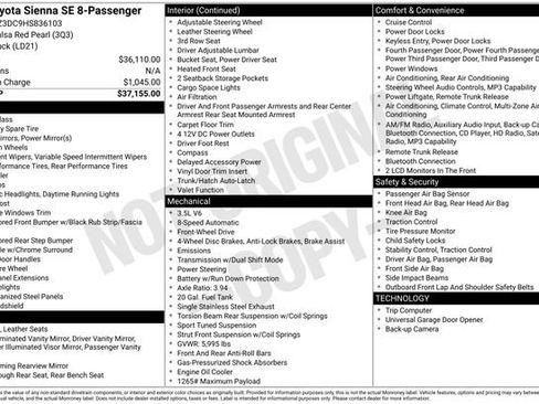 Used 2017 Toyota Sienna SE FWD image 32