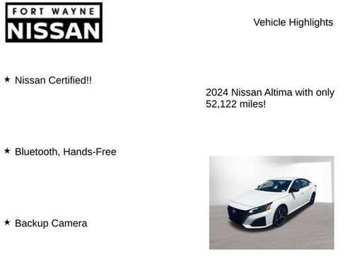 Certified 2024 Nissan Altima 2.5 SR FWD image 8