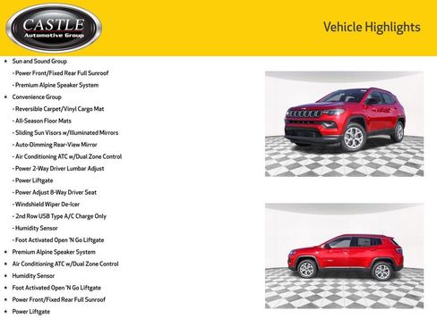 New 2025 Jeep Compass Latitude w/ Sun & Sound Group image 4