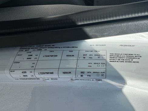 Used 2024 Ford E-450 and Econoline 450 Super Duty w/ Motorhome Prep Package image 14