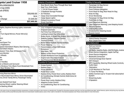 Used 2024 Toyota Land Cruiser 1958 AWD/4WD image 39