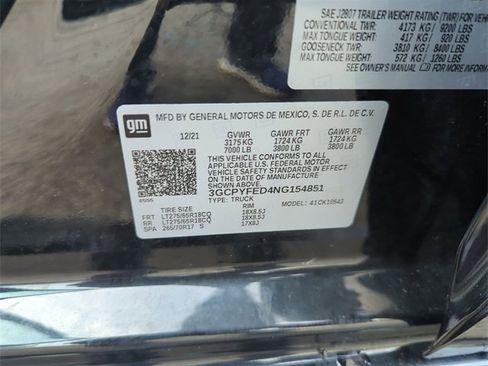 Used 2022 Chevrolet Silverado 1500 LT Trail Boss w/ LT Trail Boss Premium Package image 33