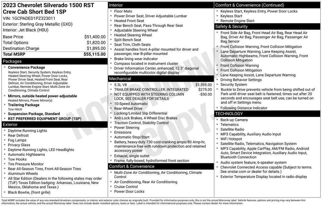 Used 2023 Chevrolet Silverado 1500 RST RWD image 6
