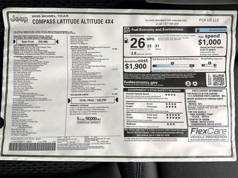 New 2026 Jeep Compass Latitude image 14