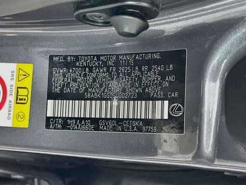 Used 2016 Lexus ES 350 FWD image 12