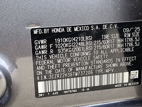 Certified 2026 Honda HR-V LX image 26